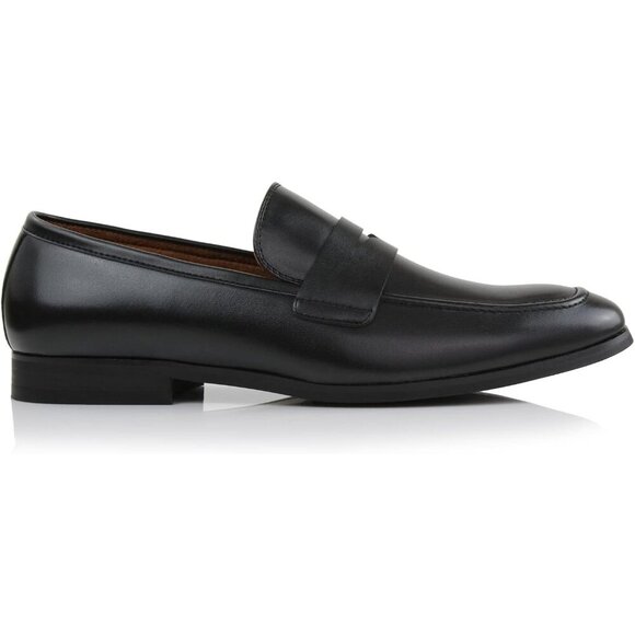 〽️Men\'s Black Ferro Aldo Collection Slip On Penny for Driving Moccasins Loafer main image 5